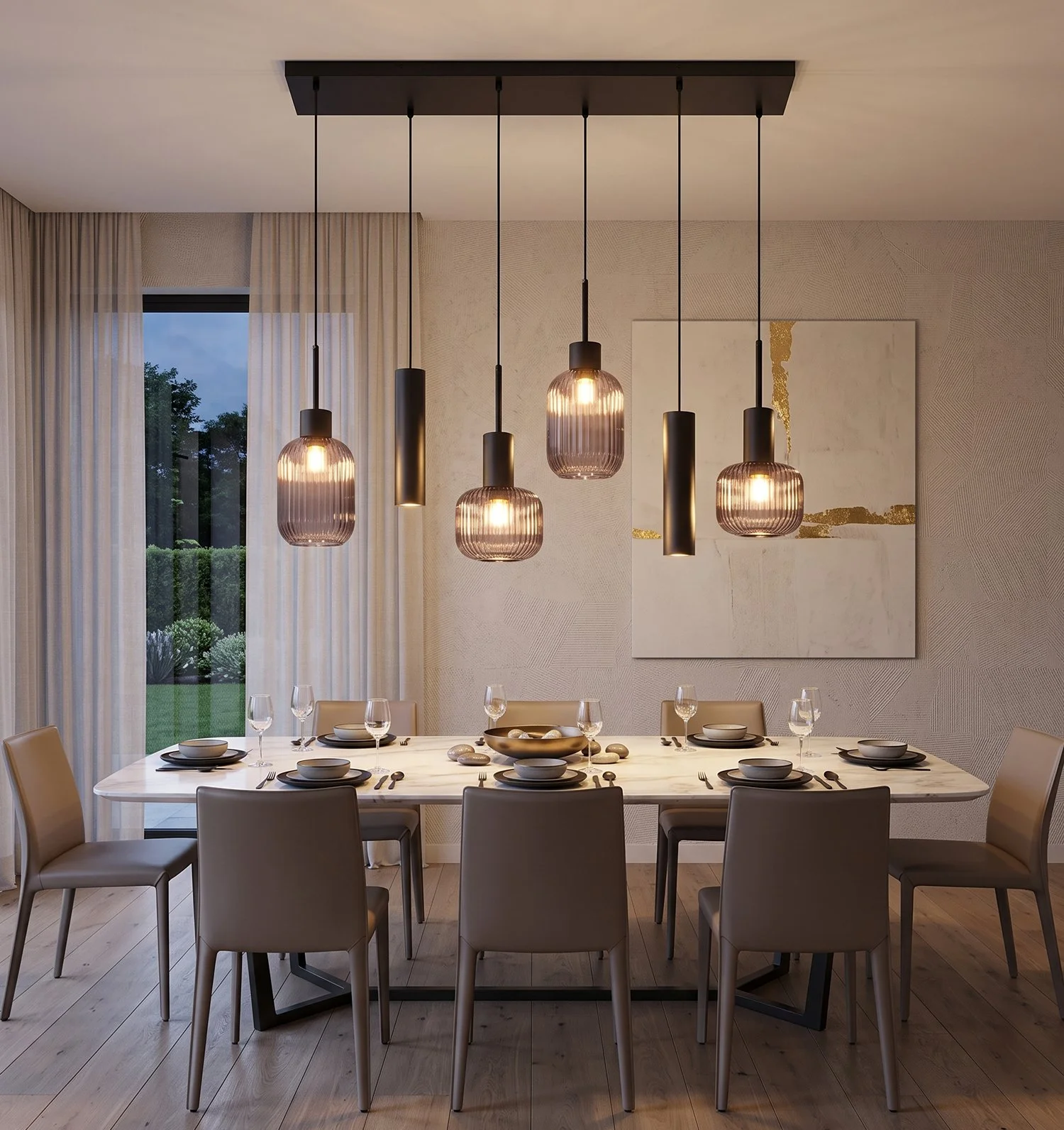 Glass Hanging Lights