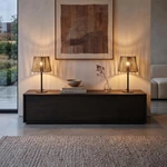 woven table lamp