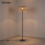 woven floor lamp