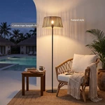 natural texture floor lamp