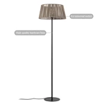 woven floor lamp