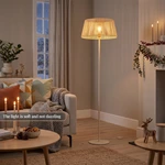 hand-woven floor lamp