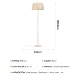 hand-woven floor lamp