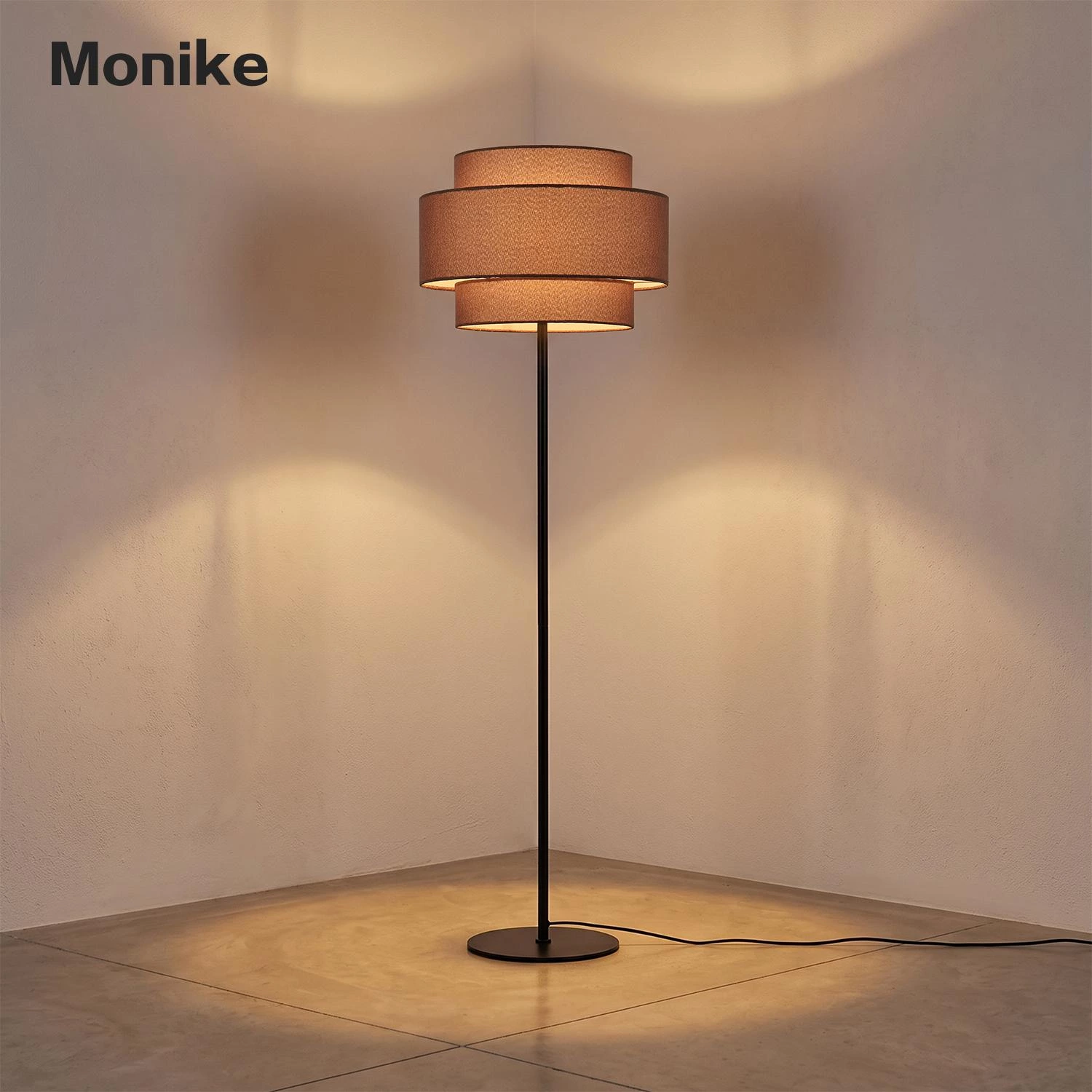 fabric floor lamp