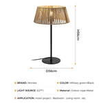 woven table lamp
