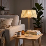 woven table lamp