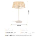 natural fiber lamp