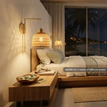natural bamboo sconce