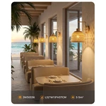 bamboo weave light fixture