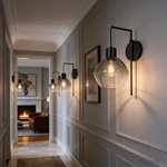 glass wall lamp