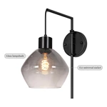 smoky glass wall light
