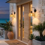 handwoven wall lighting