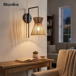 cotton thread wall light