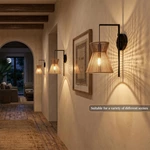 cotton thread wall sconce