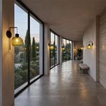 decorative glass wall lighting