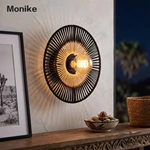 cotton thread wall light