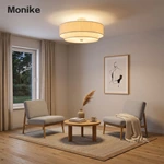 large fabric ceiling light