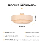 fabric ceiling lamp